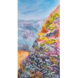 Chris Teal, "Coastal Reflections - Anglessay ", acrylic on canvas, 50 x 100cm, c. 2020. Anglessay