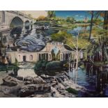 Andy Hollinghurst, "Clumber park", acrylic on canvas, 60 x 76cm, c. 2022. Clumber park National