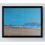 Chinwe Russell, "Blue landscape", framed acrylic on board, 60 x 80cm, c. 2022. I have recently