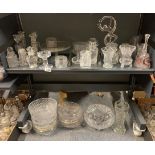 A quantity of good cut glass and other glass items.