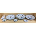 A group of John Lennon porcelain plates, designed by Yoko Ono c. 1998, 8 x 22cm, 11 x 8cm.