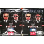 Two cinema posters for Men in Black, W. 92cm.