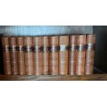 Eleven half leatherbound volumes of Transactions of the society of Cymmrodorion, dated 1901 - 2001