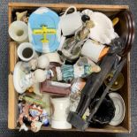 A box of mixed china etc.