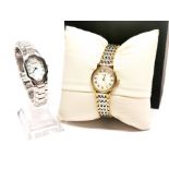 A ladies' boxed two tone wristwatch, together with a ladies' Imperialto diamond set wristwatch.