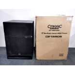 A boxed Citronic 15' 600W subwoofer CP1560S.