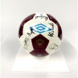 A signed West Ham United football, presented after the last game at Upton Park in 2016.