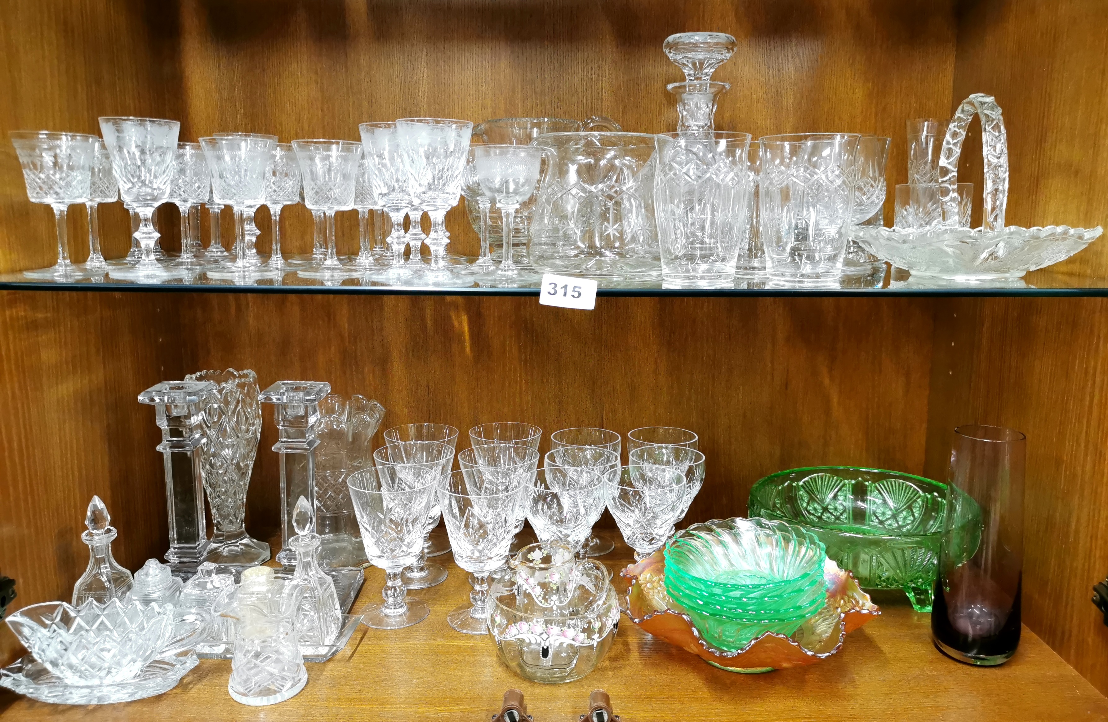 A large quantity of good glassware.