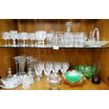 A large quantity of good glassware.
