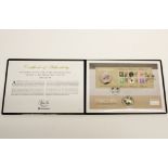 A limited edition (006/250) Machin definitive 50th anniversary silver coin first day cover