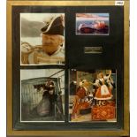 A framed group of photographs of Chitty Chitty Bang Bang, 1968, with autograph of Dick Van Dyke,