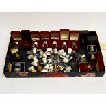 An extensive collection of thimbles.