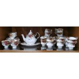 An extensive Royal Albert Old Country Roses tea set.