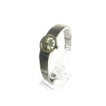 A ladies' 18 carat white gold Zenith wristwatch with diamond set bezel.