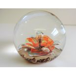 Vintage Selkirk Glass Paperweight 1989 Signed on Base. A vintage Selkirk Glass Paperweight Date 1989