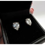 Sterling Silver 3ct Moissanite Stud Earrings with Gift Box. A gorgeous pair of sterling silver