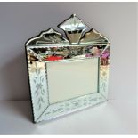 Venetian Style Etched Mirror Photo Frame. A beautiful photo frame in the Venetian Style 24cm x 22cm.