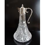 Vintage Silver Plate Bacchus Spout Claret Jug. A super large Claret Jug with silver plated Bacchus