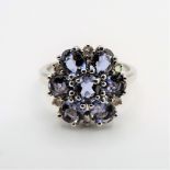 Sterling Silver 1.7ct Tanzanite Ring New with Gift Box. A beautiful ring in sterling silver set with