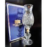 Rare Vintage Thomas Webb Crystal Candle Lamp c.1970's New Boxed 39cm Tall. A magnificent and