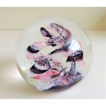 Vintage Selkirk Glass Paperweight 1991 Signed on Base. A beautiful Selkirk Glass Paperweight Date