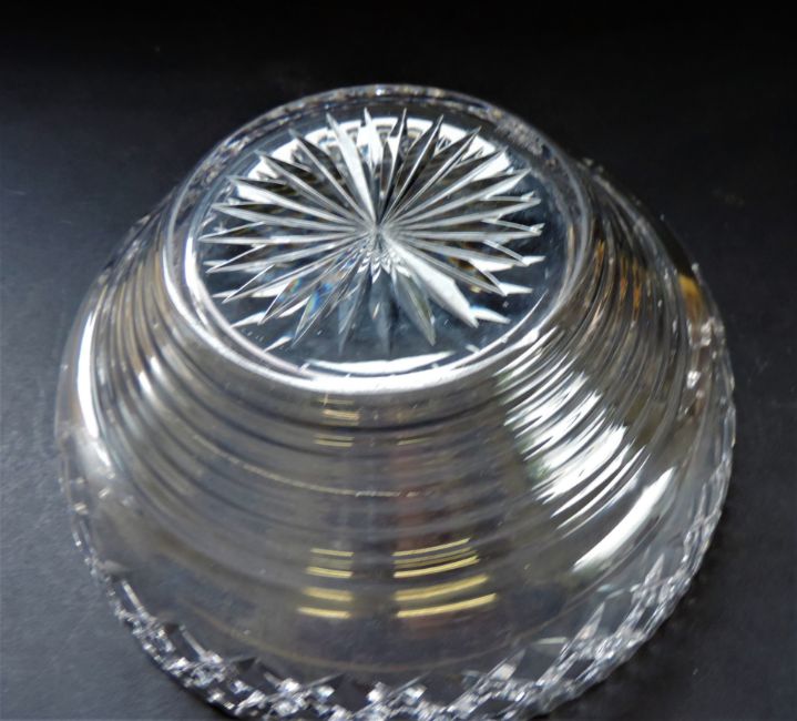 Art Deco Stuart Crystal Fruit Bowl Circa 1930's Acid Etch Mark. A fine quality Stuart Crystal - Bild 4 aus 4