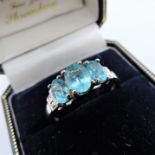 Sterling Silver 1.64 ct Topaz Gemstone Ring New with Gift Pouch. A lovely ring in sterling silver