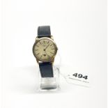 A gent's 9ct gold vintage Longines wristwatch.