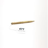 A 9ct gold Parker propelling pencil.
