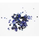 A quantity of unmounted sapphires.