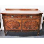 A Regency style carved mahogany Beresford and Hicks, London, sideboard, 122 x 51 x 90cm.