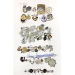 An extensive collection of Police related metal badges.