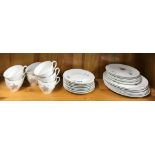 A Royal Doulton Tumbling Leaves pattern tea set, minimum six settings.