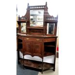 A Victorian mahogany mirror backed chiffoniere, 122 x 190cm.