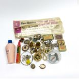 A quantity of vintage costume jewellery and other items.