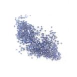 A quantity of small unmounted sapphires.