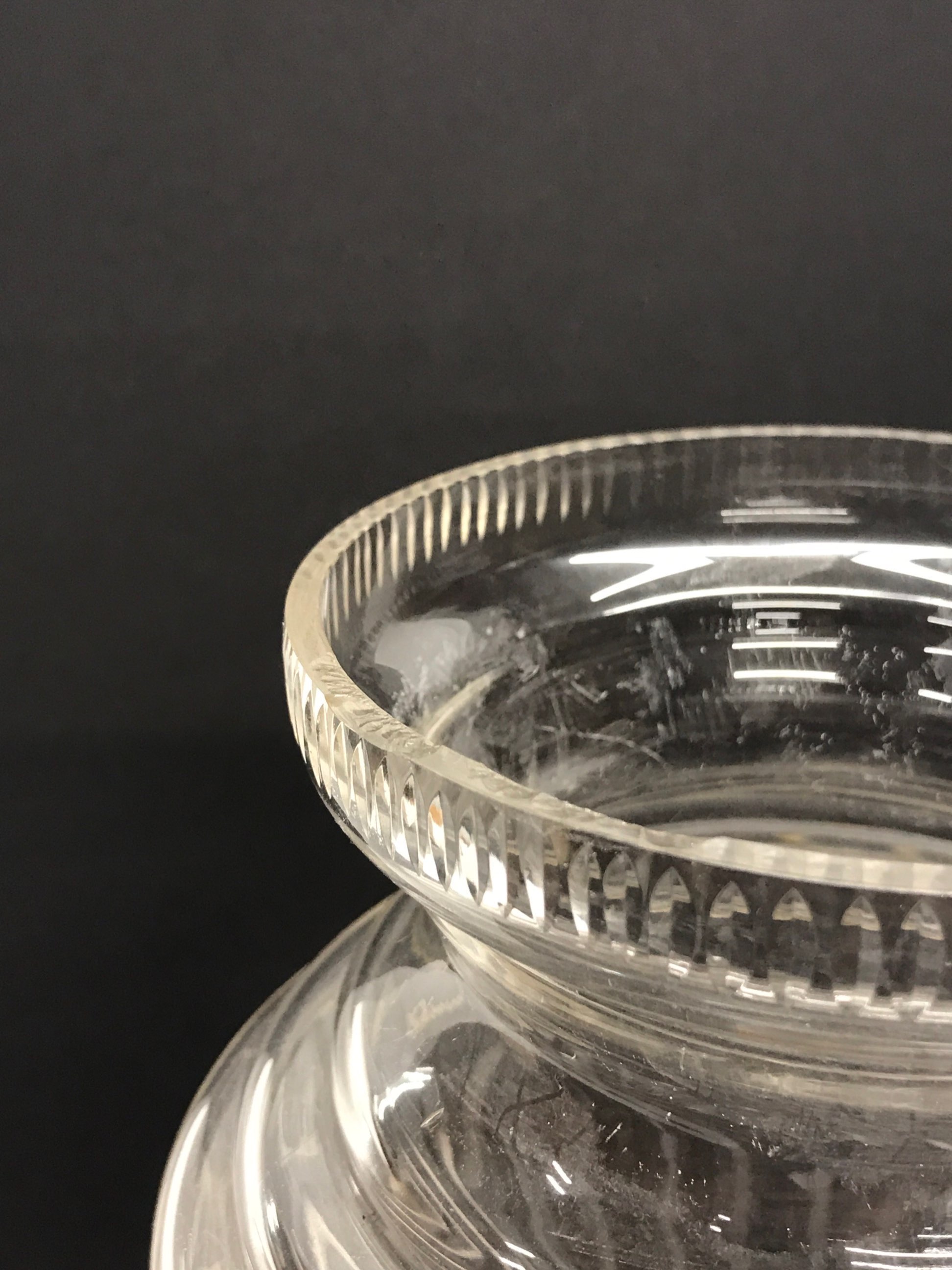 A cut glass jar and lid, H. 51cm. - Image 2 of 3