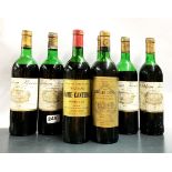 Six bottles of Chateau Kirwan Grand Cru Classe Margaux 1975, together with two further bottles of