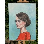 Lucie Wake, "Fleabag Phoebe Waller Bridge", oil on canvas, 45 x 60cm, c. 2020. Who didn’t enjoy