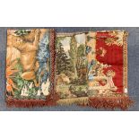 Three vintage wall rugs, desert scene 138 x 99cm.