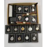 A quantity of pocket and wrist watches including the Heritage Collection pocket watches.