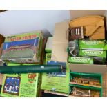 A quantity of Subbuteo boxed stadium editions, world cup etc., with flood lights and other