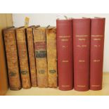 A group of early English volumes of Parliamentary debates of The House of Commons c.1660's and other