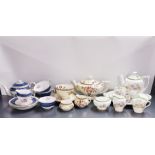 Three good Doulton, Crown Ducal and Crown Staffordshire tea for one and tea for two sets.