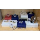 A group of Swarovski crystal items and jewellery.