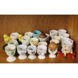 A group of collectable egg cups.