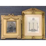 A framed Victorian photograph of a lady, frame size 50 x 59cm. together with a Masonic certificate