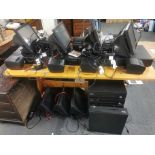 A group of nine pub/ bar till systems including receipt printers, note checkers and other