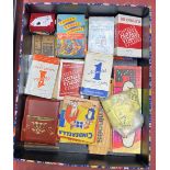 A collection of vintage playing cards etc.