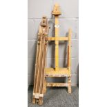 Two vintage artists' easels.